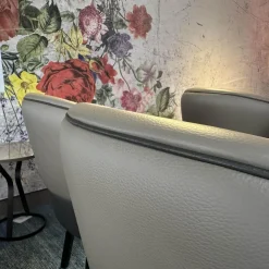 Wittmann Stuhlsets|4er Set Stuhl Morton 22194 Leder Toro Taube Braun Grau Füße Esche Schwarz Lackiert