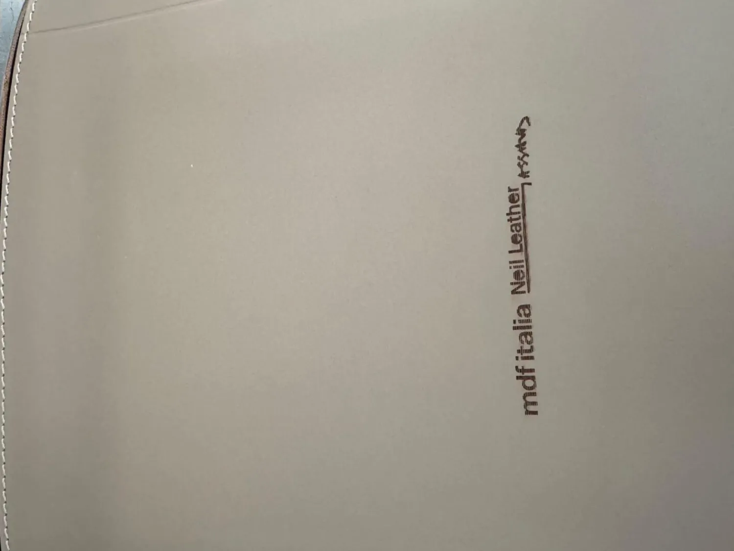 MDF Italia Stuhlsets|6er Set Stuhl Neil Leder Saddle Tortora 29 Braun Beige Gestell Metall Schwarz Chrom