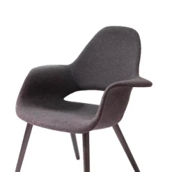 Vitra Stuhlsets|2er Set Stuhl Organic Chair Bezug Stoff Cosy Schwarz Gestell Esche Schwarz Mit Filzgleitern