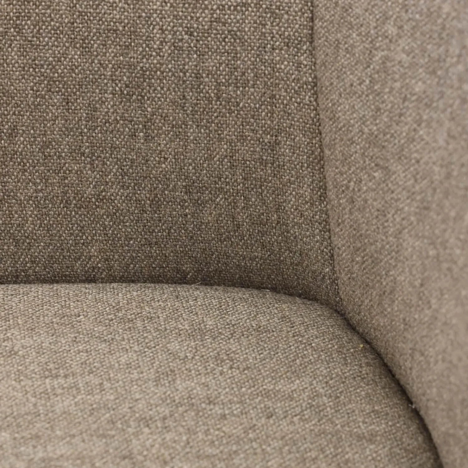 Gealux Stuhlsets|2er Set Stuhl Orlando Leder Polo 10 93 Braun Und Stoff Miuna 75 Grau Gestell Metall Schwarz