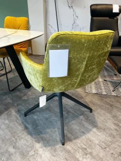 Raum.Freunde Stuhlsets|6er Set Stuhl Pelle Stoff Oxford 503 Senf Gelb Und 400 Gelb Untergestell Anthrazit Inklusive Gleiter