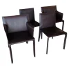 Walter Knoll Stuhlsets|4er Set Stuhl Saddle Chair Leder Saddle Braun 2 Stühle Mit 2 Stühle Ohne Armlehne