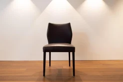 Wittmann Stuhlsets|2er Set Stuhl Toga Leder Genuin Mokka Braun Füße Buche Wenge Gebeizt