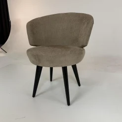 Werther Stuhlsets|3er Set Stuhl Trick XL Bezug Stoff U9999T Divan Braun Grau Holzuntergestell Schwarz Gebeizt Mit Drehbeschlag Einmal Mit Rückstellfunktion