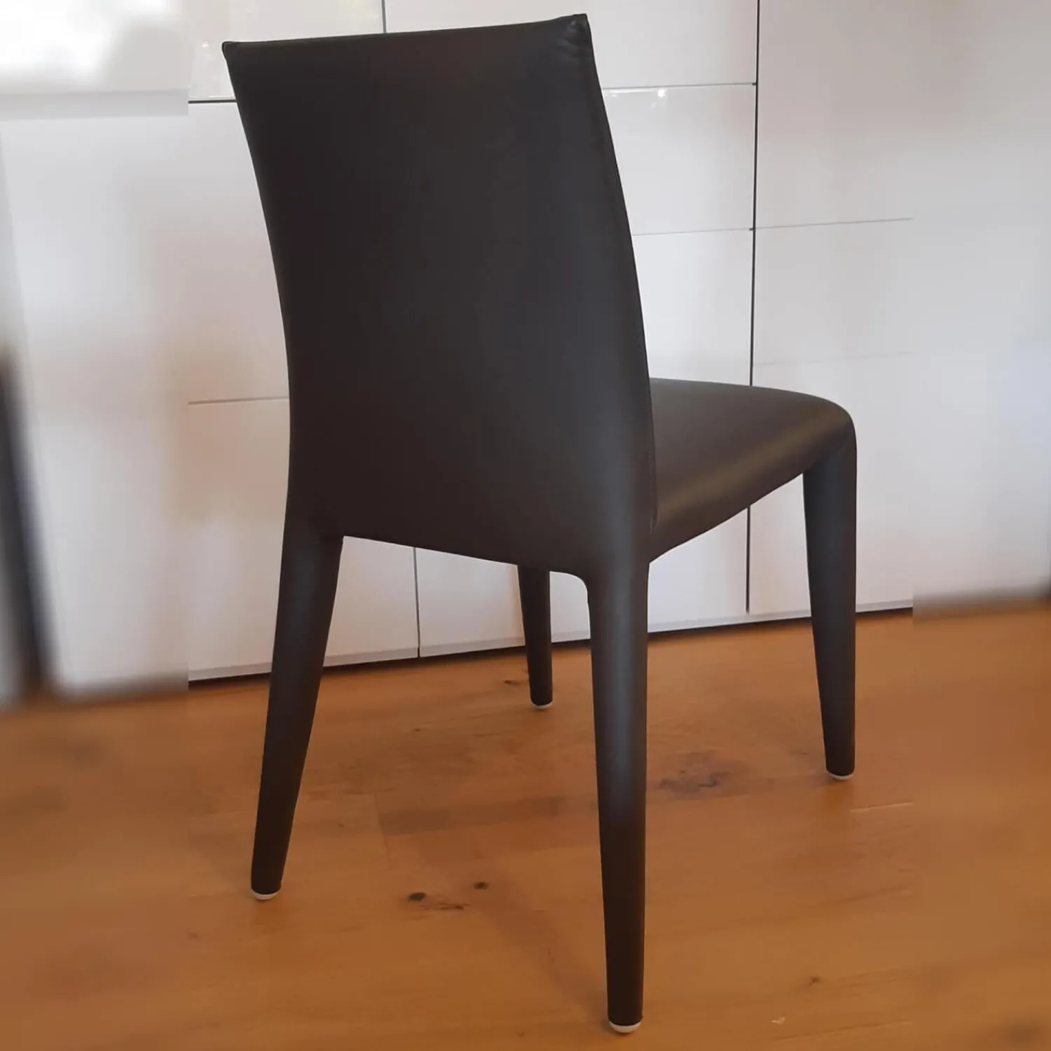 B&B Italia Stuhlsets|4-er Set Stuhl Vol au Vent Leder Gamma Grau