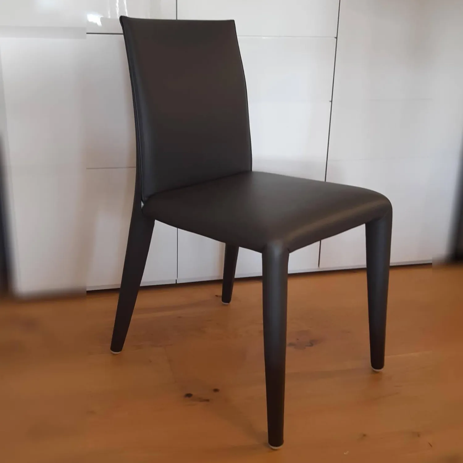 B&B Italia Stuhlsets|4-er Set Stuhl Vol au Vent Leder Gamma Grau