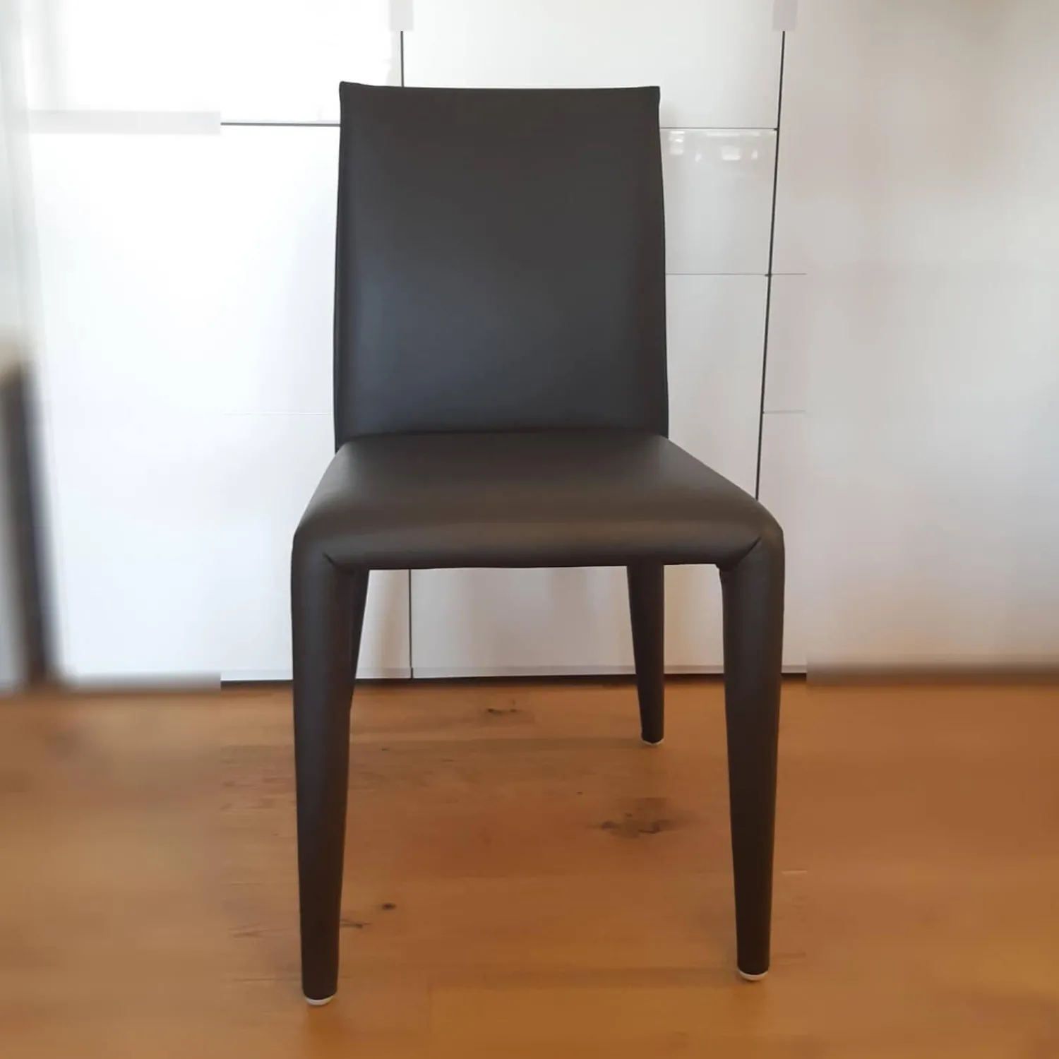 B&B Italia Stuhlsets|4-er Set Stuhl Vol au Vent Leder Gamma Grau