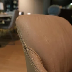 KFF Stuhlsets|4er Set Stuhl Youma Casual Leder Kenia Rock 19 Braun Drahtkufengestell M11 Schwarz