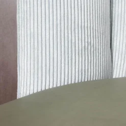 KFF Stuhlsets|2-er Stuhlgruppe Gaia Rücken Stoff Lisboa 18 Sitz Leder Silk Dark Olive 182 4-Fuß Sterngestell Schwarz