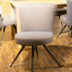 Venjakob Stuhlsets|6-er Stuhlgruppe LS 010317 Bezug Amsterdam Blau Gestell Metall Anthrazit Matt