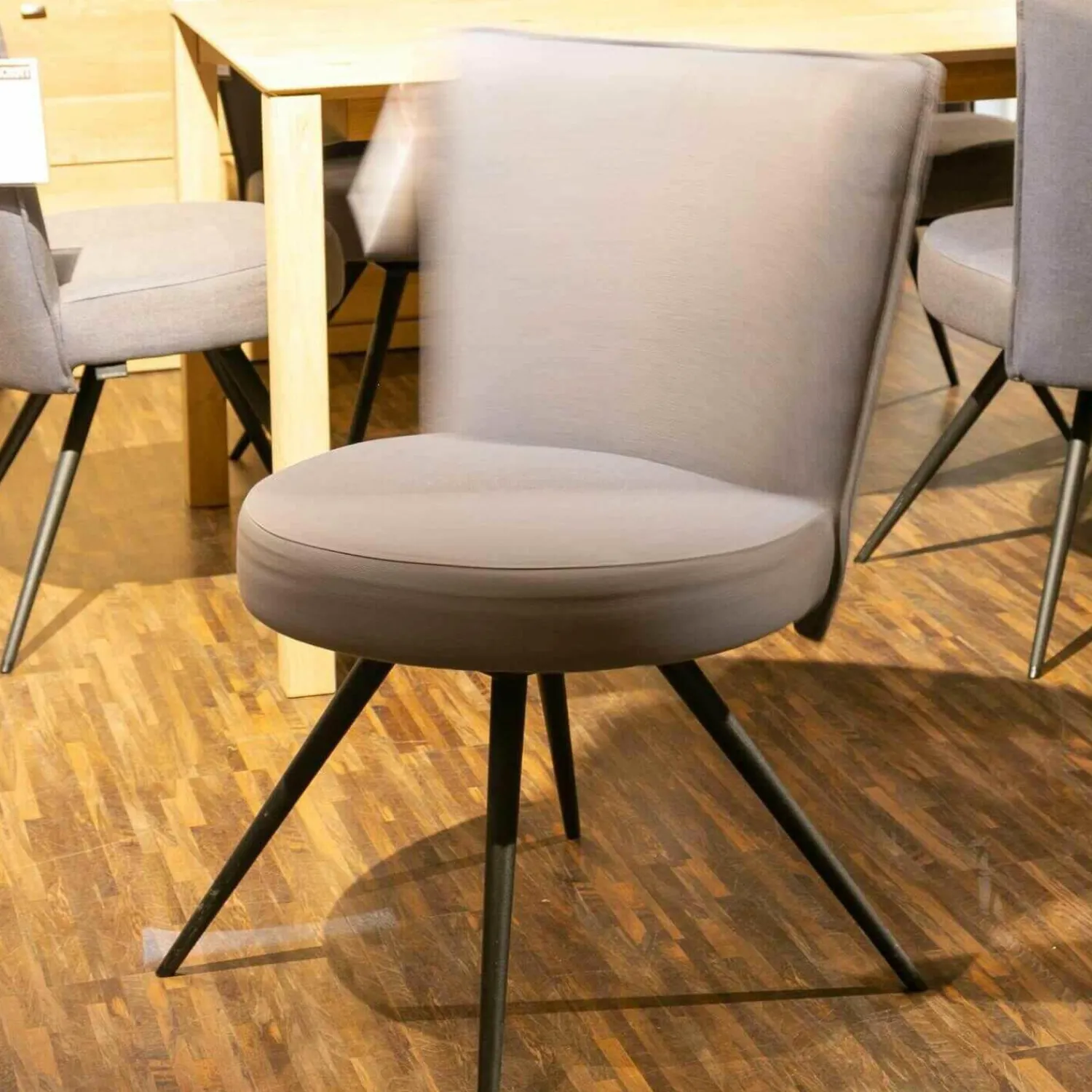 Venjakob Stuhlsets|6-er Stuhlgruppe LS 010317 Bezug Amsterdam Blau Gestell Metall Anthrazit Matt