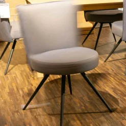 Venjakob Stuhlsets|6-er Stuhlgruppe LS 010317 Bezug Amsterdam Blau Gestell Metall Anthrazit Matt