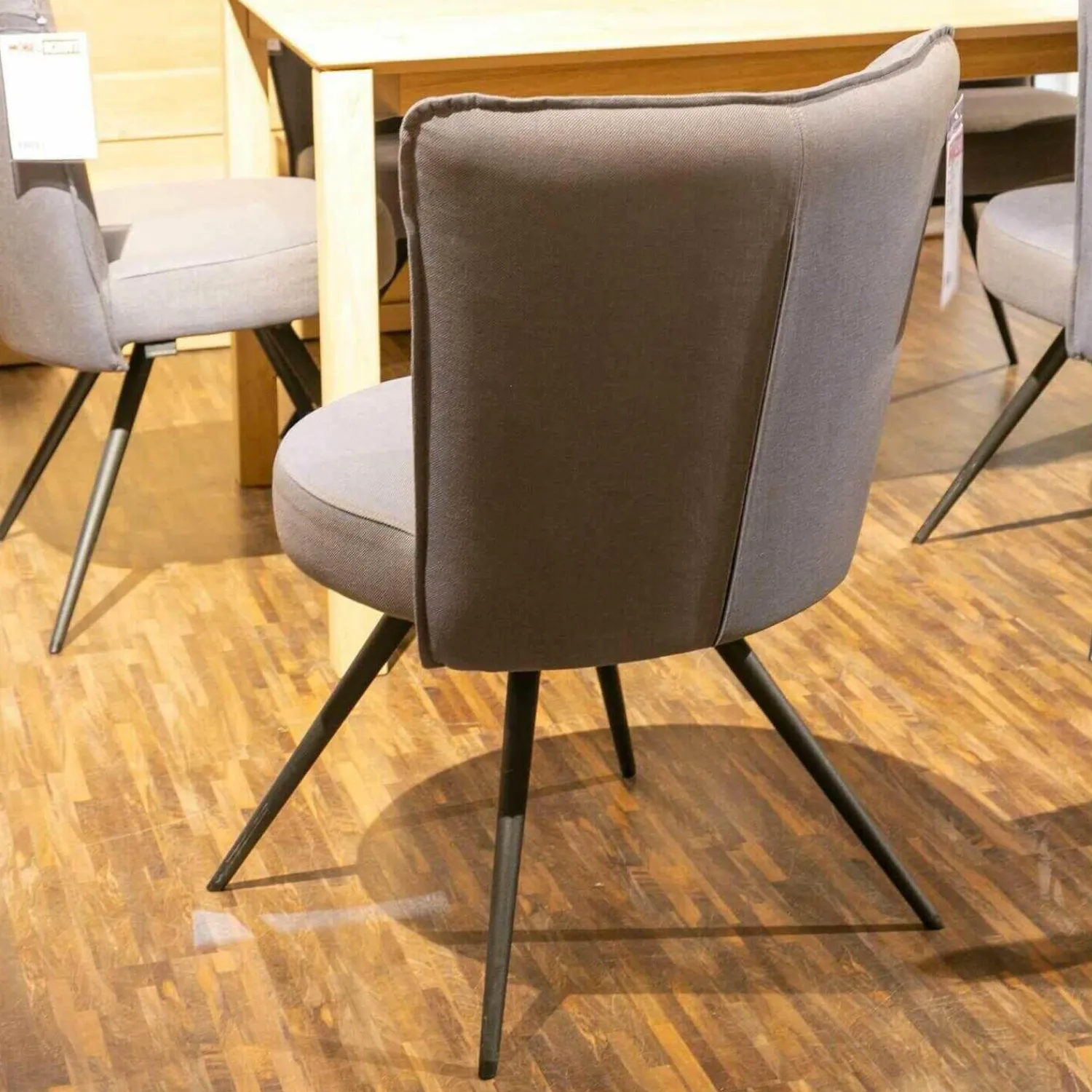 Venjakob Stuhlsets|6-er Stuhlgruppe LS 010317 Bezug Amsterdam Blau Gestell Metall Anthrazit Matt