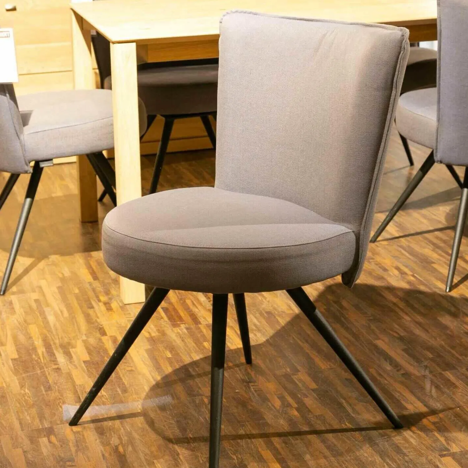 Venjakob Stuhlsets|6-er Stuhlgruppe LS 010317 Bezug Amsterdam Blau Gestell Metall Anthrazit Matt