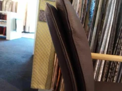 Dyrlund Stuhlsets|4er-Set Armlehnstühle Leder 508 Dark Brown Gestell Lackiert