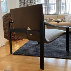 Molteni & C Stuhlsets|2er-Set Armlehnstuhl Allure APO 1 Leder Dunkelbeige