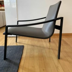 Molteni & C Stuhlsets|2er-Set Armlehnstuhl Allure APO 1 Leder Dunkelbeige