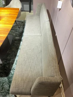 Christine Kröncke Bänke|2er-Set Bank Juna Stoff Sama CK2763 Mud 094 Grau Gestell Metall Schwarz Pulverbeschichtet