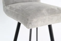 Christine Kröncke Barhocker & Barstühle|3er-Set Barhocker Greg Sitzhöhe 80cm Stoff Beloved Grau