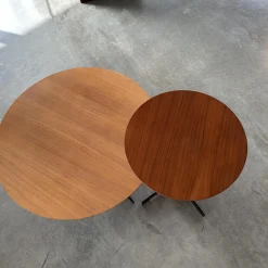 Poltrona Frau Beistelltische|Couchtische|2er-Set Beistelltisch Bob Canaletto Nussbaum Braun