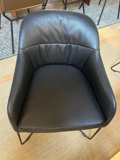 Wendelbo Stuhlsets|4er-Set Caspar Chair Leder Treviso Black Schwarz Gesell Schwarz