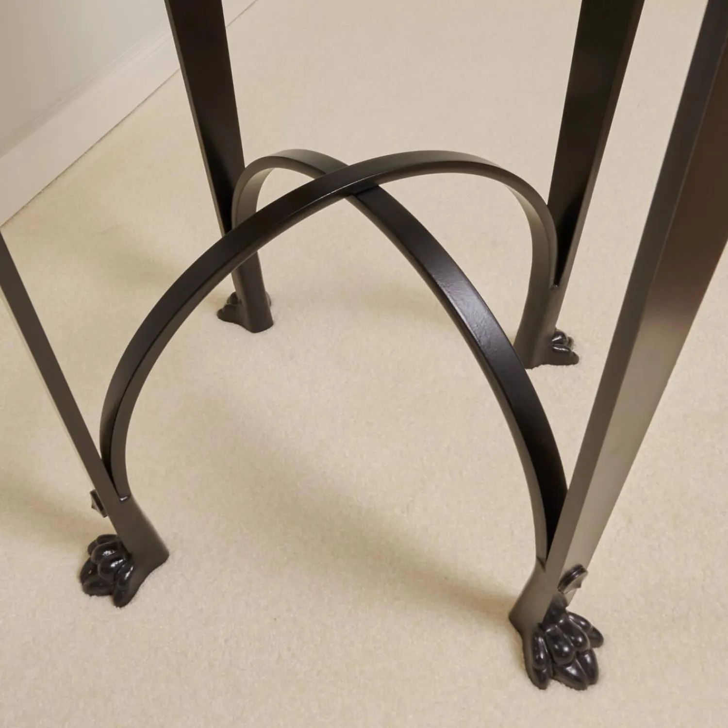 Donghia Stuhlsets|2er-Set Eisensäule Schwarz Mit Marmorplatte