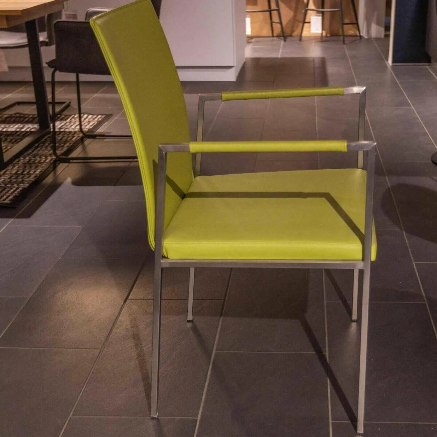 Scholtissek Stuhlsets|2er-Set Kosmos II Armlehnstuhl Leder Apple 2-38 Grün