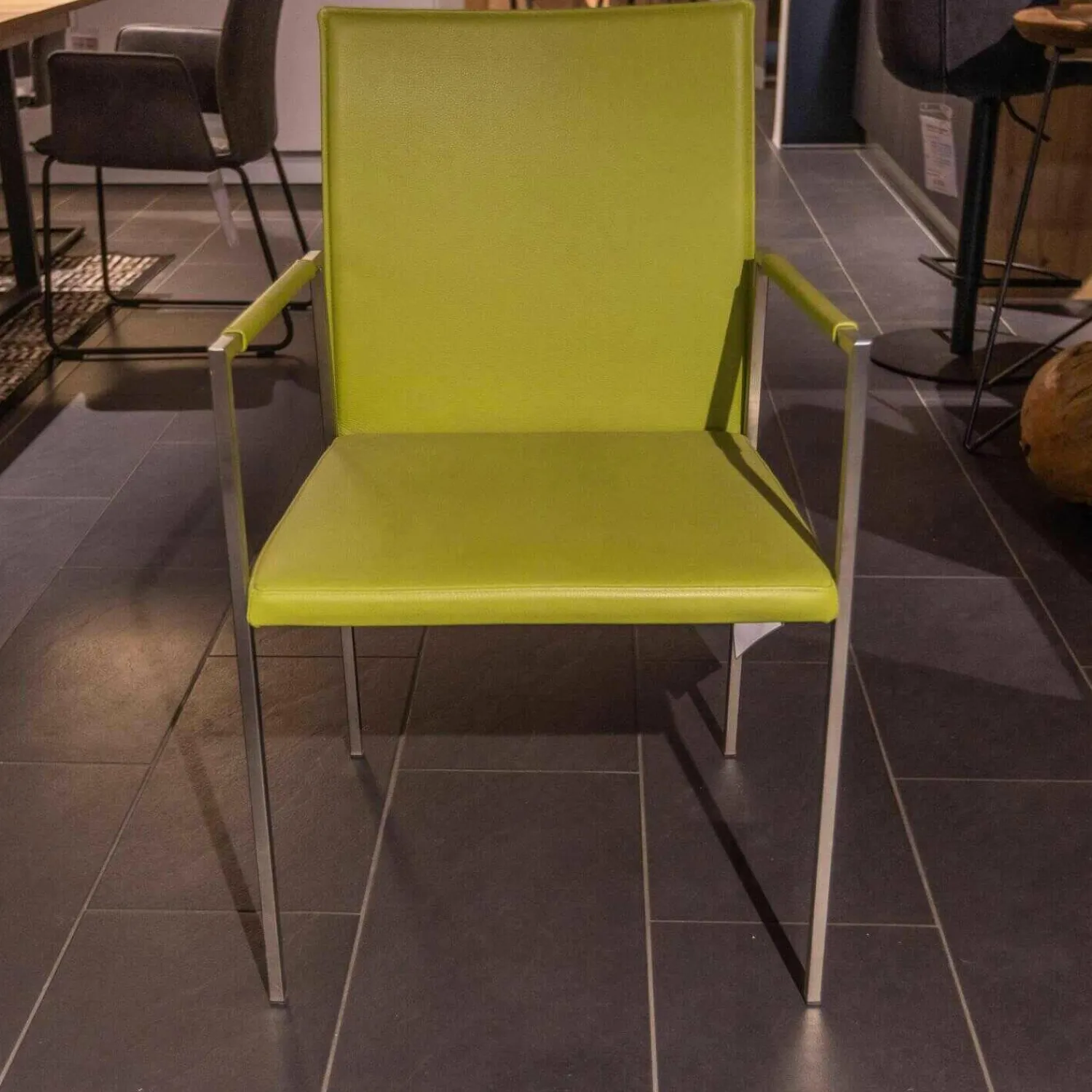 Scholtissek Stuhlsets|2er-Set Kosmos II Armlehnstuhl Leder Apple 2-38 Grün