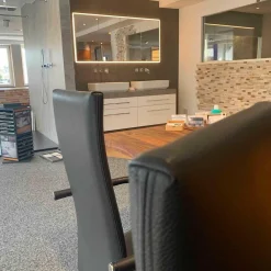 Tecta Stuhlsets|4er-Set Kragstuhl D26 1 PE Leder Schwarz Gestell Tube Aplati