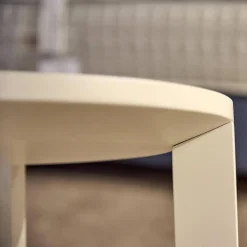 Treca Interiors Nachttische|2er-Set Nachttisch Daphne Oval Lack Matt Weiß