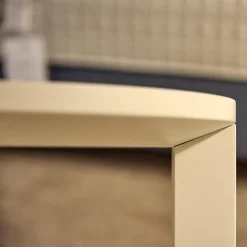 Treca Interiors Nachttische|2er-Set Nachttisch Daphne Oval Lack Matt Weiß