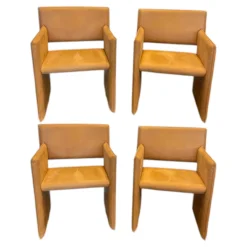 COR Stuhlsets|4er-Set Noto Stoff 400 Camel Braun