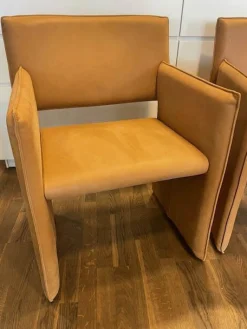 COR Stuhlsets|4er-Set Noto Stoff 400 Camel Braun