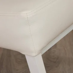 Manutti Gartenstühle|4er-Set Outdoorstühle Liner Kunstleder Weiß