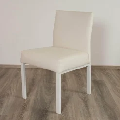 Manutti Gartenstühle|4er-Set Outdoorstühle Liner Kunstleder Weiß