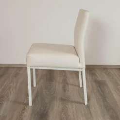 Manutti Gartenstühle|4er-Set Outdoorstühle Liner Kunstleder Weiß