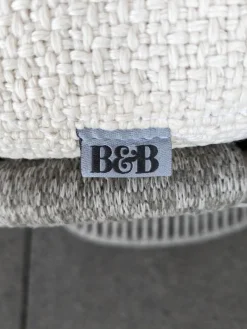 B&B Italia Gartenstühle|6er-Set Outdoorstuhl Flair Stoff Lola Weiß