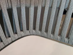 Fast Gartenstühle|4er-Set Outdoorstuhl Ria Schnur Powder Grey Aluminium Pulverbeschichtet