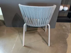 Fast Gartenstühle|4er-Set Outdoorstuhl Ria Schnur Powder Grey Aluminium Pulverbeschichtet