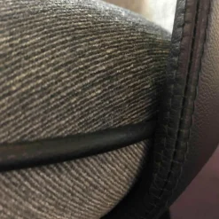 Wittmann Stuhlsets|4er-Set Polsterstuhl Merwyn Dining Chair Leder Schwarz Stoff Grau