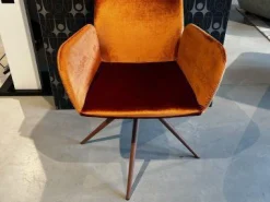 Hülsta Stuhlsets|5er-Set S1000 Stoff Velours M277 Rostrot