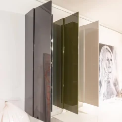 Piure Kommoden & Sideboards|3er-Set Schrank Horizon Flöte Hängend Lack Hochglanz Light Grey Forest Und Dark Grey