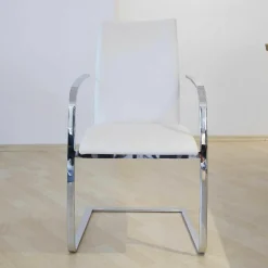 Tonon Stuhlsets|2er-Set Schwingstuhl 967-01 Chrom Glanz F 40 Leder No1 Nuvola 117