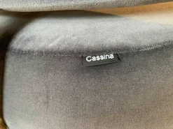 Cassina Stuhlsets|2er-Set Sessel 571 Back Wing Stoffgruppe 0 Velours Grau (auch als Einzelstück zu verkaufen)