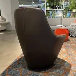 Leolux Stuhlsets|2er-Set Sessel Cantate Leder Raffino 210 Mustang Fuß Stahl Epoxy E2200 Nuit