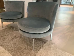 Flexform Relaxsessel|2er-Set Sessel Feel Good FG 5 Drehbar Füße Satiniert