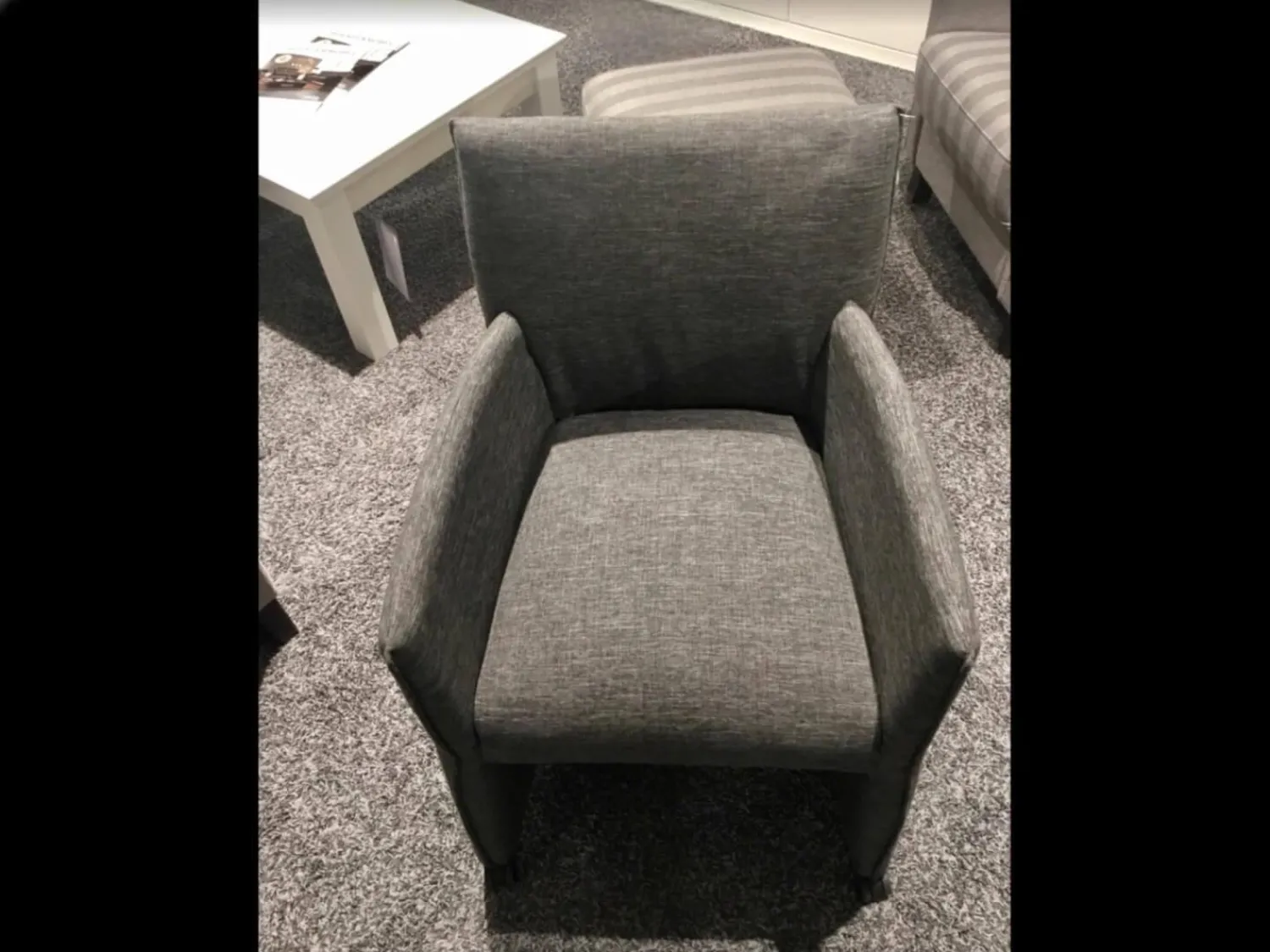 Musterring Stuhlsets|6er-Set Sessel MR Picara 317 Stoff Yves Silber Und Stoff Mango Grey Grau Fuß Kunststoffrollen Schwarz