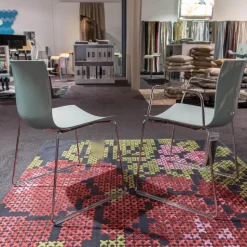 Arper Stuhlsets|2er-Set Stühle Catifa 46 Kufengestell Polyprophylen Zweifarbig PO00217 Minz/Weiß Stahl CRO Verchromt