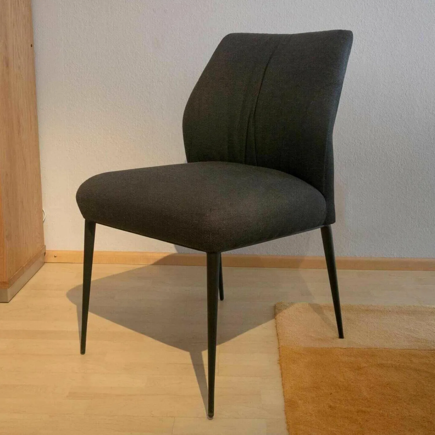 Mobitec Stuhlsets|6er-Set Stühle Enora Stoff Bogota Black Gestell Metall Black