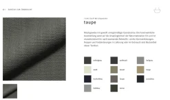 COR Stuhlsets|2er-Set Stühle Jalis Stoff 7145 Taupe Grau Gestell Massivholz Schwarz Geölt